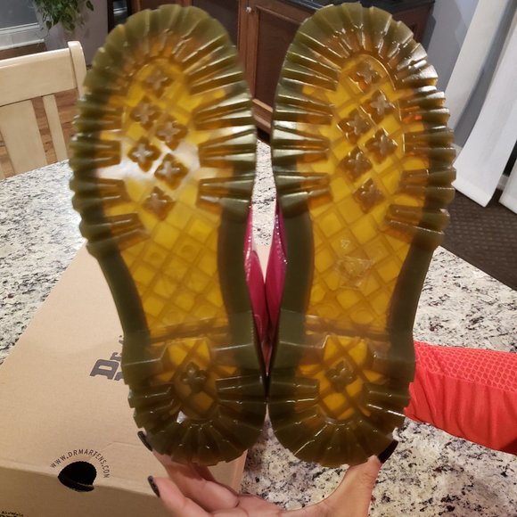 NEW Dr. Marten Luana Boot in Hot Pink Size 7US - Picture 7 of 8